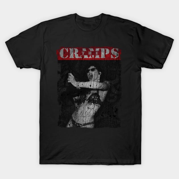 TEXTURE ART -The Cramps Bikini Girls T-Shirt by ZiziVintage